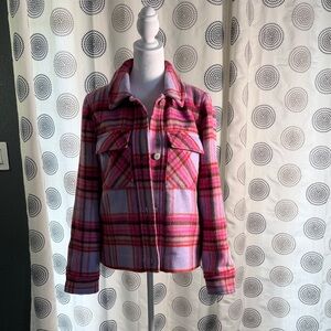 Plaid Pink and Purple Jacket